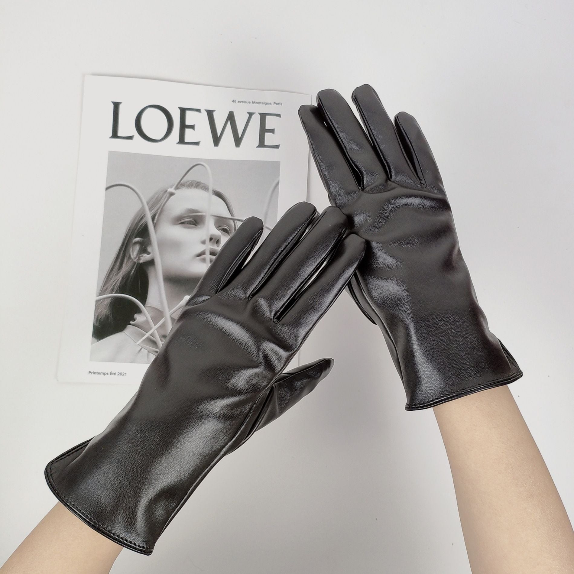Camille Chain-Detail Touchscreen Gloves