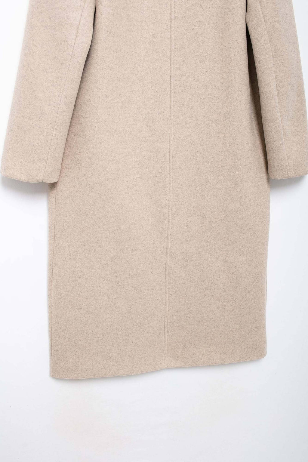 Hh feminino inverno casual mistura de lã entalhado lapela gola casaco chique trespassado trench coats oversized feminino jaquetas longas