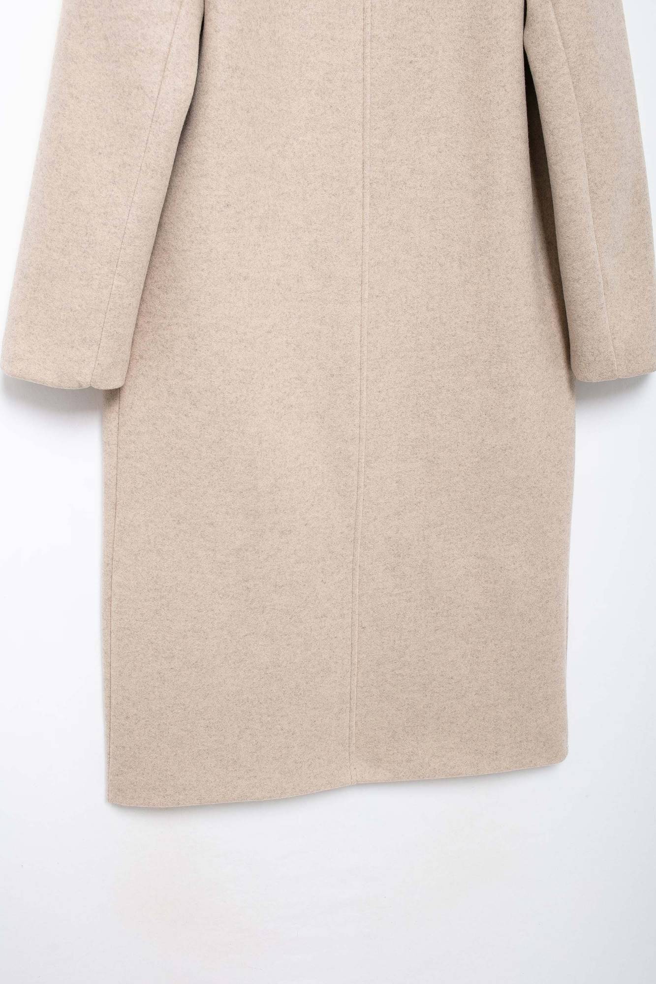 Hh feminino inverno casual mistura de lã entalhado lapela gola casaco chique trespassado trench coats oversized feminino jaquetas longas