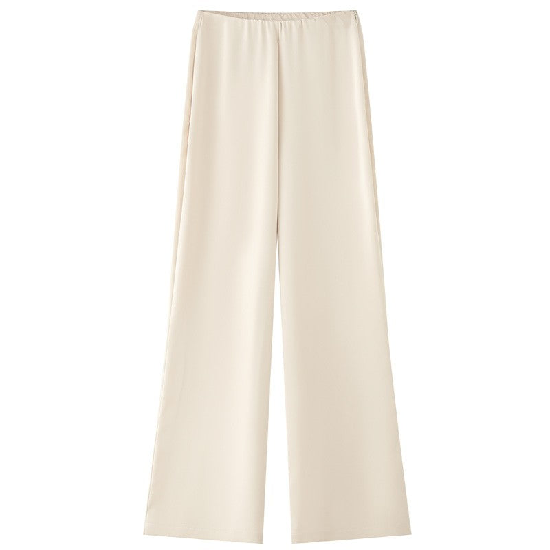 Reina Satin Tube Top & Wide-Leg Pants Set