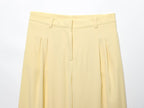 Odette Buttoned Vest & Straight-Leg Pants Set