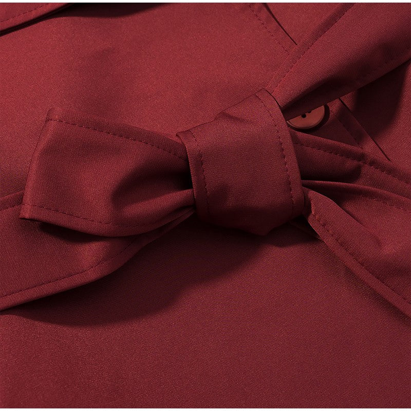 Senhora cor sólida rendas até jaqueta elegante chique manga comprida lapela botão solto casaco outono estilo rua nova jaqueta outerwear 2025