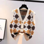Harper Vintage Argyle Knit Vest