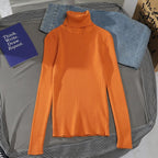 Suéter Feminino Heliar de Gola Alta para Outono, Pulôveres de Tricô Macios, Jumpers de Cashmere, Suéteres Básicos Macios para Mulheres, Outono Inverno 2026