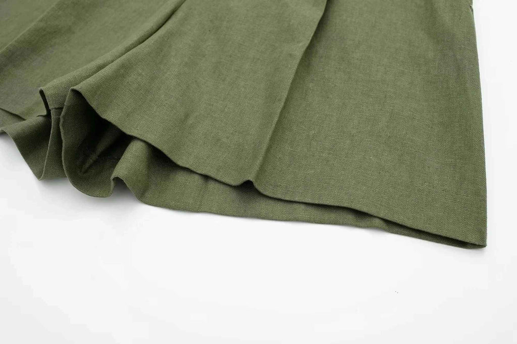 Piper Slim V-Neck Vest & Pleated Shorts Set