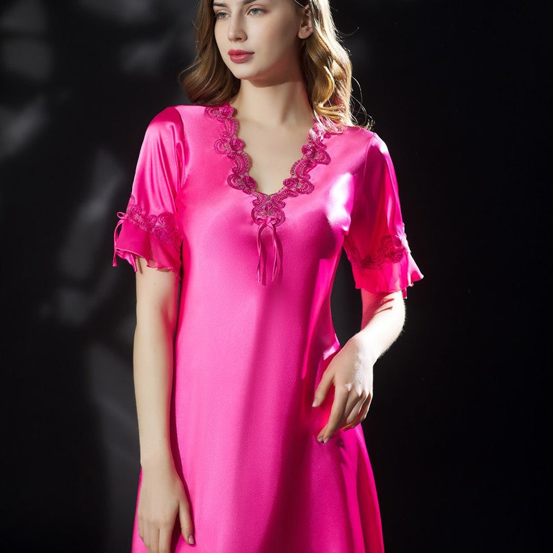 Serene Satin Chemise Nightgown