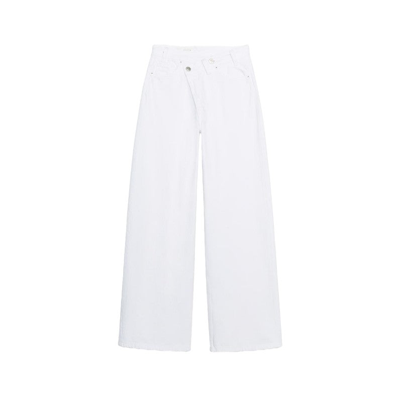 Ivy High-Waisted Double-Button Jeans