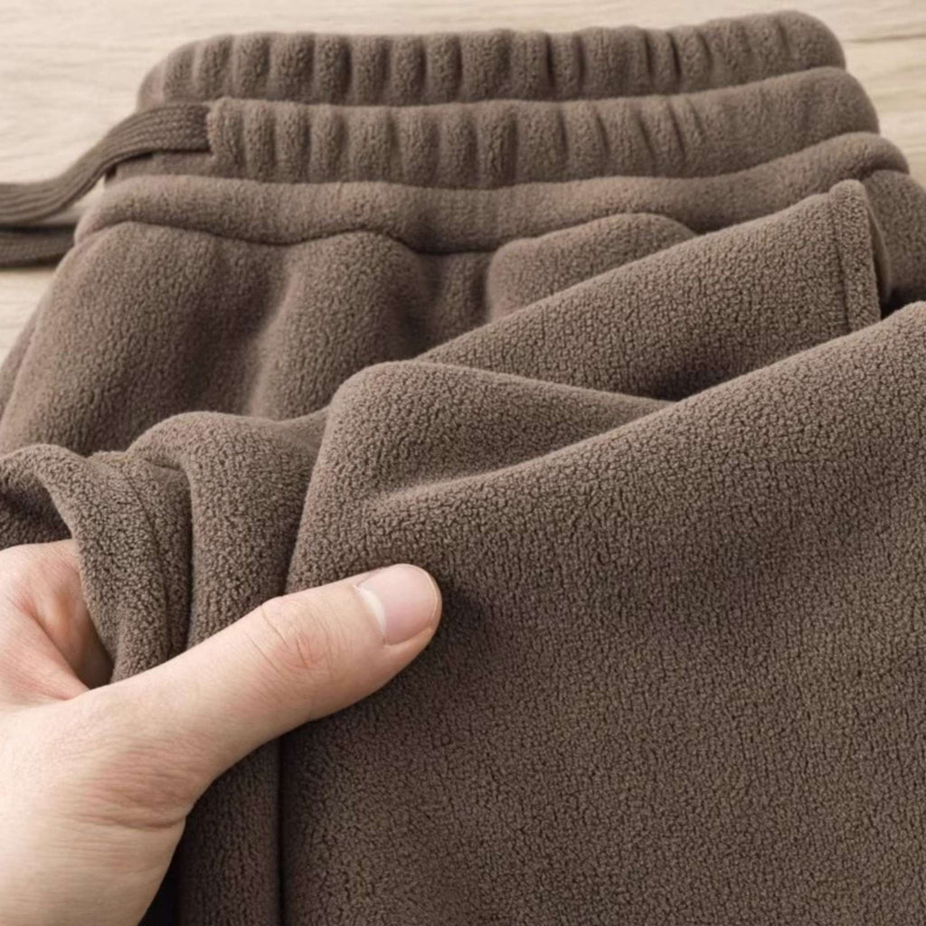 Calças de Moletom Grossas com Forro de Lã, Caimento Solto, Femininas, Casuais, Quentes para Outono/Inverno, Estilo Esportivo ...