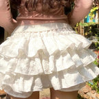 Luna Tiered Ruffle Mini Skirt