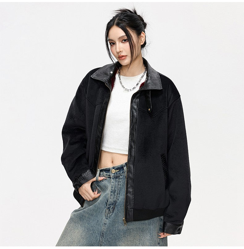 Talia Reversible Faux Leather Jacket