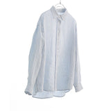 Rosalind Striped Linen-Ramie Long Sleeve Shirt