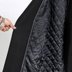 Odette Belted Navy Wool Trench Coat