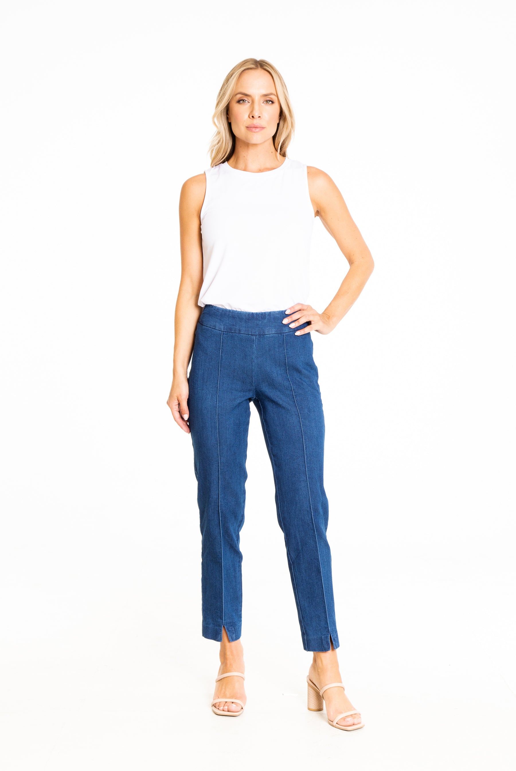 Thin Her Ankle Jeans - Light Indigo