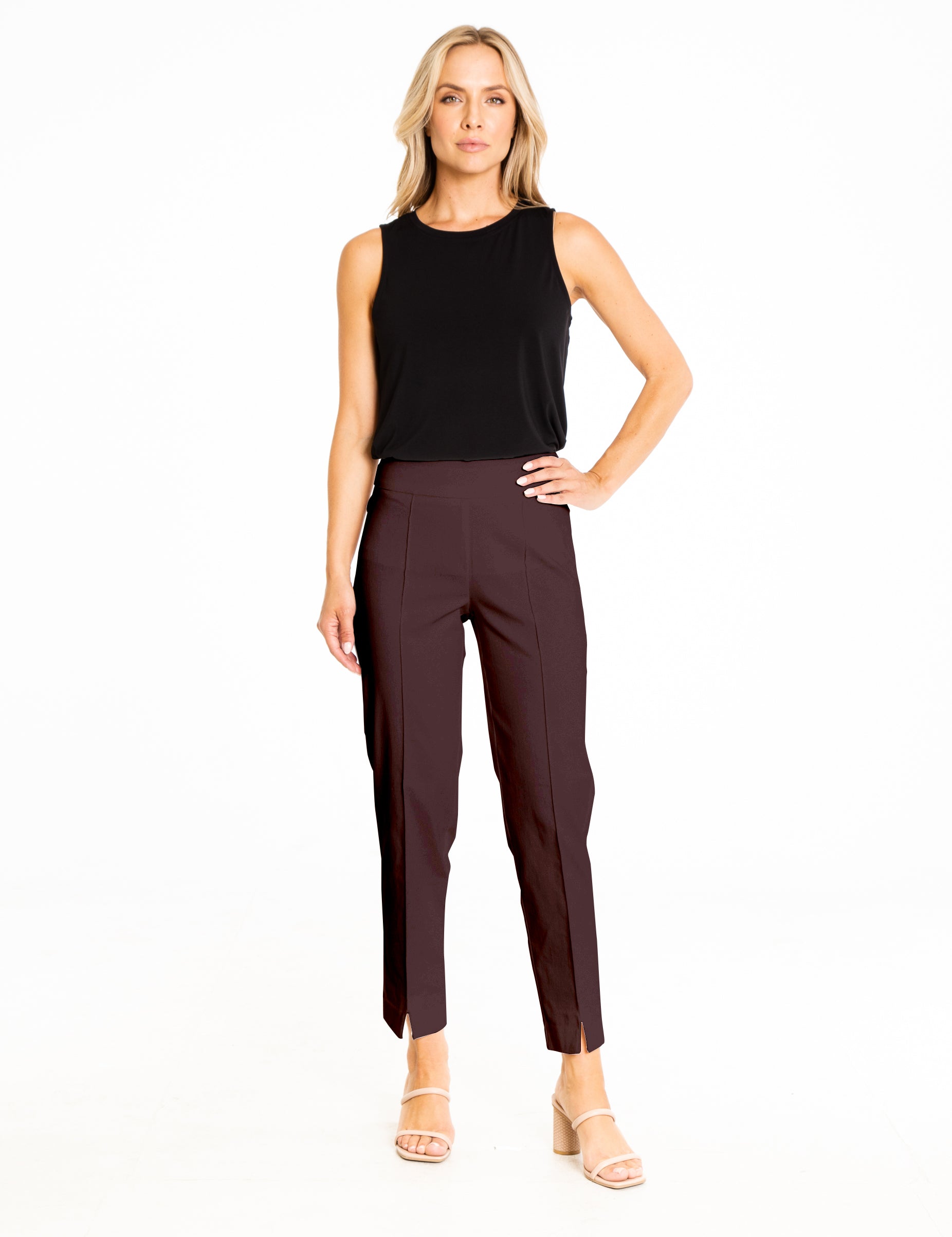 Thin Her Chocolate Brown Ankle Pants