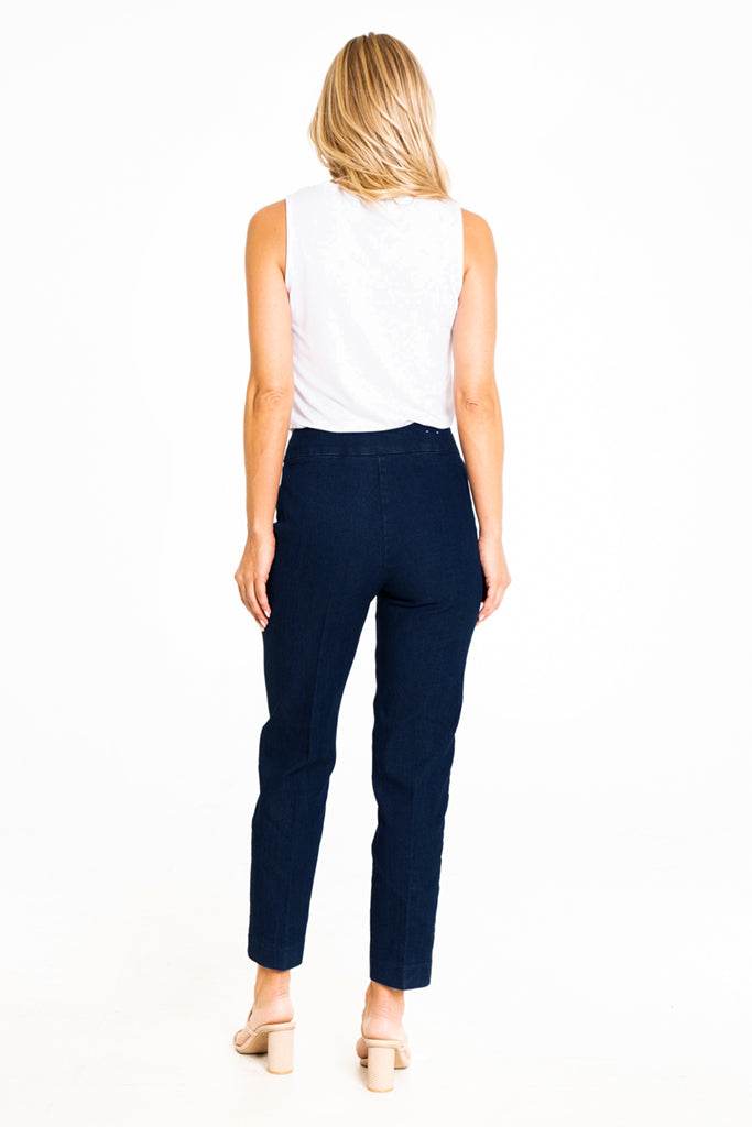 Thin Her Dark Denim Ankle Jeans