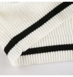 Nova camisola feminina outono inverno malha coreano streetwear solto pulôver sweatshirts chiques topos manga longa com decote em v camisola de malha