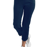 Dolphin Hem Crop Pants - Midnight Blue