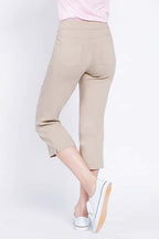 Golf Capri Pants With Pockets - Stone