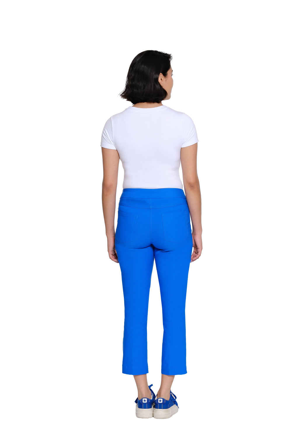 Petite Pull-On Crop Pant With Real Front & Back Pockets - Electric Blue