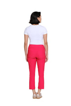 Plus Size Pull-On Crop Pant With Real Front & Back Pockets - Fiery Red