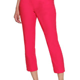 Pull-On Crop Pant With Real Front & Back Pockets - Fiery Red