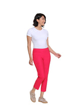 Plus Size Pull-On Crop Pant With Real Front & Back Pockets - Fiery Red