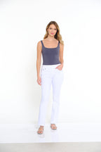 Denim Ankle Jean - Petite - White