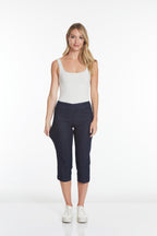 Pull On Denim Capri Jean With Pockets