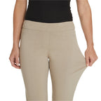 Pull-On Stone Capri Pants With Pockets