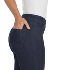 Pull-On Ankle Jeans with Back Pockets