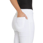 Pull-On White Ankle Pant