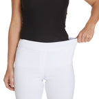 Pull-On White Ankle Pant