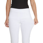 Pull-On White Ankle Pant