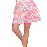 Tiered Print Knit Skort - Multi