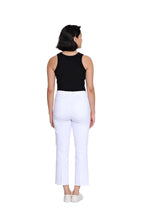 Denim Crop Pant with Appliqué Detail - Petite - White