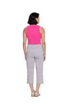 Pull-On Crop Pant with Double X-Strap Hem - Petite - Dove Grey