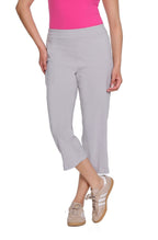Pull-On Crop Pant with Double X-Strap Hem - Petite - Dove Grey