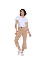 Garment-Dyed Stretch Denim Crop Pant - Plus - Khaki