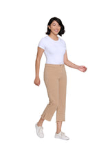 Garment-Dyed Stretch Denim Crop Pant - Plus - Khaki