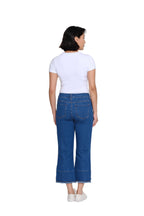 Garment-Dyed Stretch Denim Crop Pant - Plus - Medium Indigo