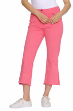 Garment-Dyed Stretch Denim Crop Pant - Petite - Coral Pink