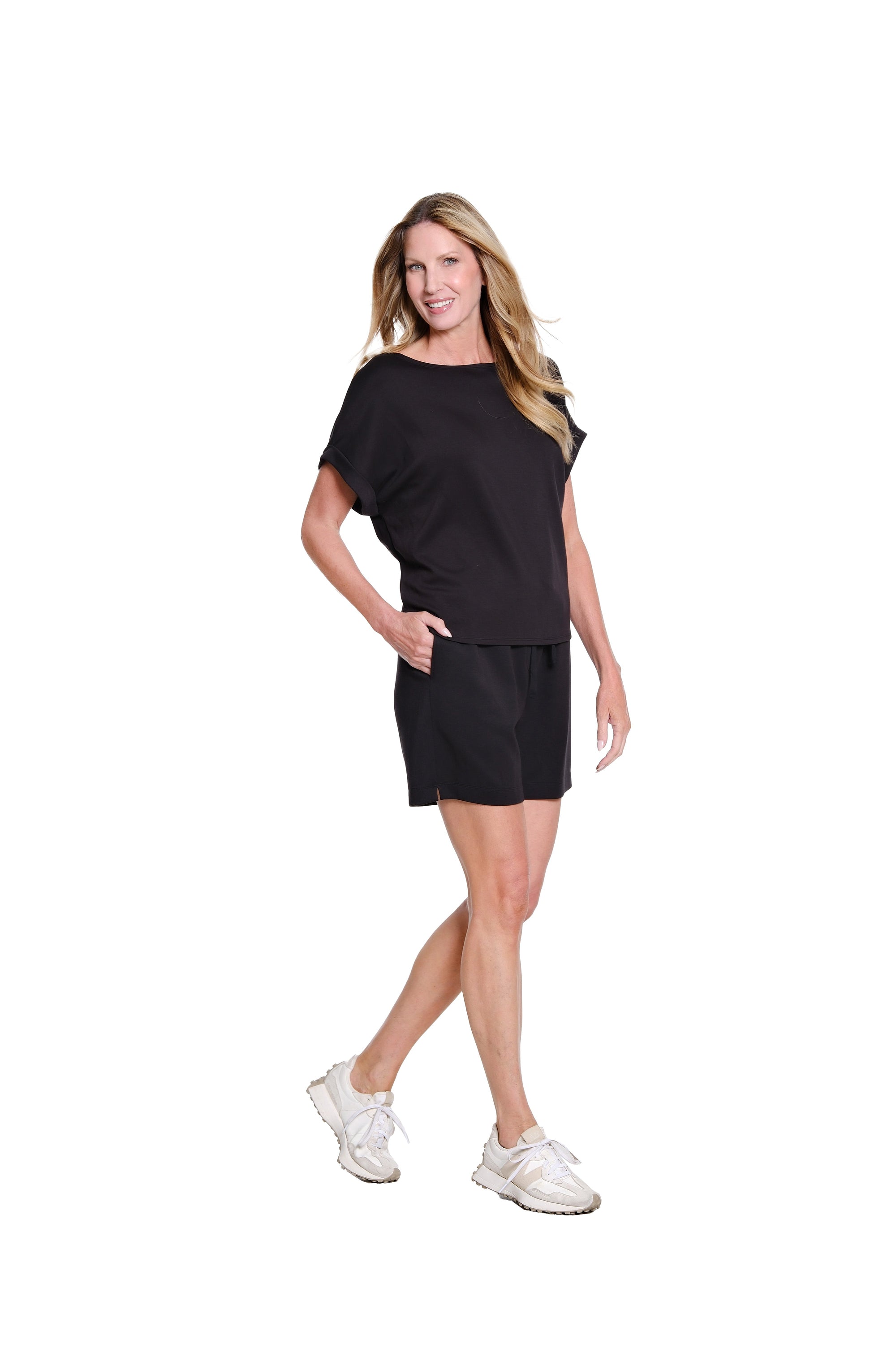 Drawstring Knit Short - Black