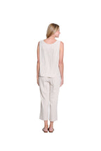 Stripe Pull-On Crop Pant - Plus - Flax