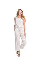 Stripe Pull-On Crop Pant - Plus - Flax