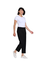 Jacquard Woven Crop Pant - Black