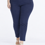 Plus Size Work Ankle Pants - Midnight Blue