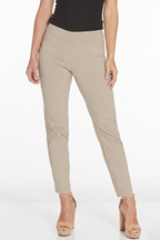 Pull-On Stone Color Ankle Pants