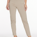 Pull-On Stone Color Ankle Pants
