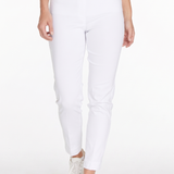 Pull-On White Ankle Pant