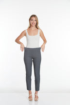Pull-On Charcoal Ankle Pant